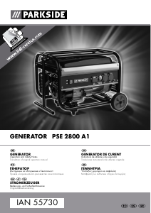 Bedienungsanleitung Parkside IAN 55730 Generator