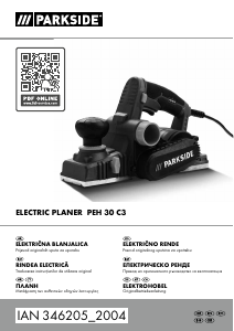 Priručnik Parkside IAN 346205 Planer