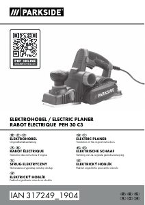 Manual Parkside IAN 317249 Planer