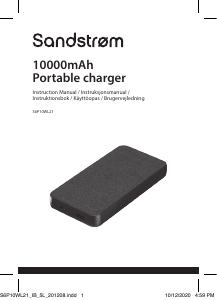 Manual Sandstrøm S6P10WL21 Portable Charger