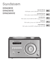 Käyttöohje Sandstrøm S1RADW11E Radio