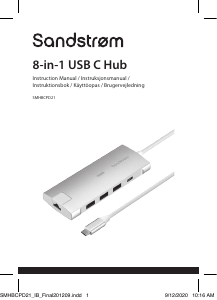 Manual Sandstrøm SMHBCPD21 USB Hub