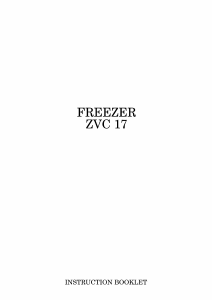 Manual Zanussi ZVC 17 Freezer
