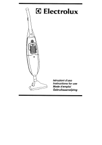 Manual Electrolux ZS85 Vacuum Cleaner