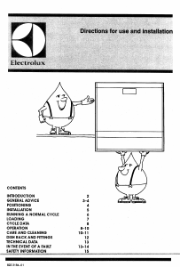 Manual Electrolux ESF222 Dishwasher