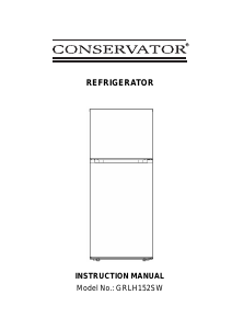 Manual Conservator GRLH152SW Fridge-Freezer