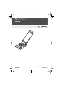 Mode d’emploi Bosch GRA 53M Professional Tondeuse à gazon