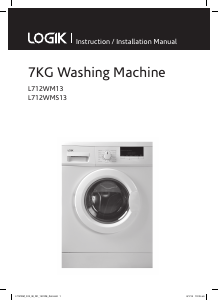 Manual Logik L712WM13 Washing Machine