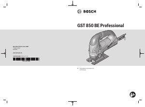 Руководство Bosch GST 850 BE Электрический лобзик