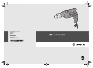 Manual Bosch GSB 451 Impact Drill