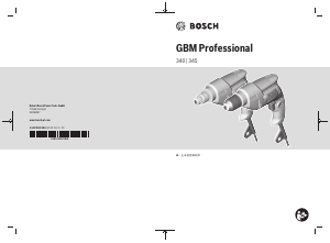 说明书 博世 GBM 340 钻驱动器