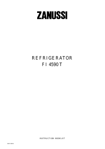 Manual Zanussi FI4590T Refrigerator
