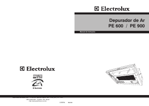 Manual Electrolux PE600BG Exaustor