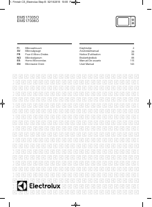 Manual de uso Electrolux EMS17005OK Microondas