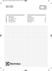 Manual de uso Electrolux EMS17005OW Microondas