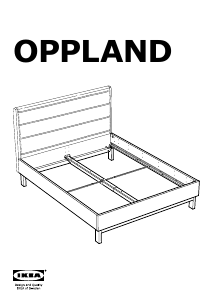 Manuál IKEA OPPLAND Rám postele