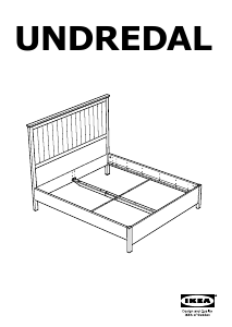 Manual de uso IKEA UNDREDAL Estructura de cama