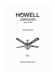 Manuale Howell VSL14044 Ventilatore da soffitto