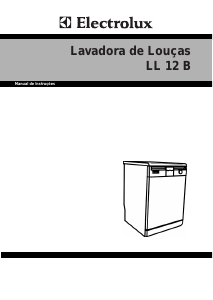Manual Electrolux LL12B Máquina de lavar louça