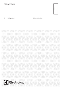 Mode d’emploi Electrolux ERF2405FOW Réfrigérateur