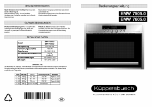 Bedienungsanleitung Küppersbusch EMW 7605.0 M Mikrowelle