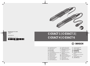 Priročnik Bosch C-EXACT 1 Izvijač