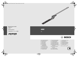 Bedienungsanleitung Bosch AMW HS Heckenschere