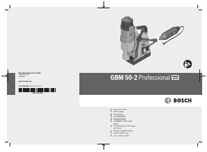 Hướng dẫn sử dụng Bosch GBM 50-2 Máy ép khoan