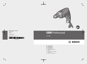 说明书 博世 GBM 6 Professional 冲击钻