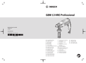 사용 설명서 보쉬 GBM 13 HRE 임팩트 드릴