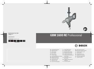 Brugsanvisning Bosch GBM 1600 RE Slagboremaskine