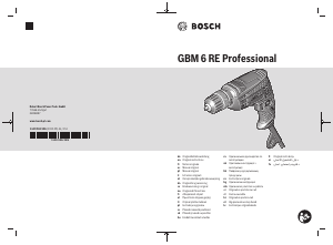 Посібник Bosch GBM 6 RE Дрель-шуруповерт