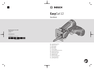 Bruksanvisning Bosch EasyCut 12 Kedjesåg