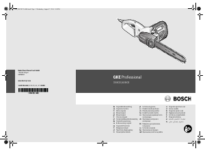 Manual Bosch GKE 40 BCE Chainsaw