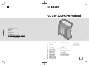 Käyttöohje Bosch GLI 18V-1200 C Lamppu