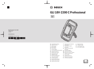 Kullanım kılavuzu Bosch GLI 18V-2200 C Lamba