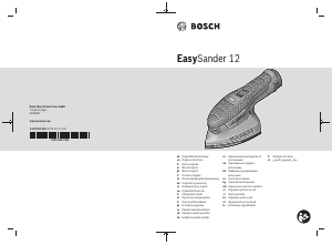 Εγχειρίδιο Bosch EasySander 12 Τριβείο Delta