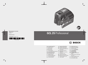 Instrukcja Bosch GCL 25 Laser liniowy