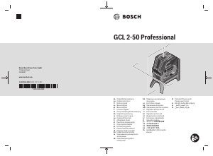 Käyttöohje Bosch GCL 2-50 Linjalaser