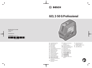 Instrukcja Bosch GCL 2-50 G Laser liniowy