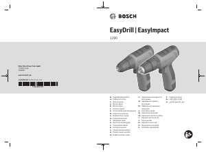 Kullanım kılavuzu Bosch EasyImpact 1200 Matkap tornavida