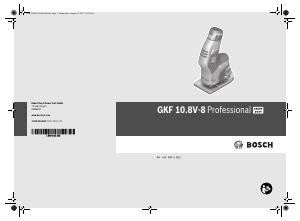 사용 설명서 보쉬 GKF 10.8V-8 플런지 라우터