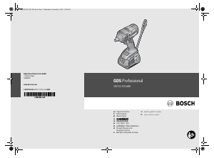 사용 설명서 보쉬 GDS 18V-EC 300 ABR 임팩트 렌치