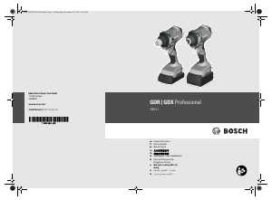 Mode d’emploi Bosch GDX 180-LI Visseuse à choc