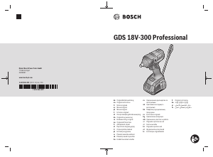 Manual Bosch GDS 18V-300 Cheie de impact