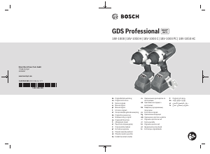 Bruksanvisning Bosch GDS 18V-1000 Mutterdragare