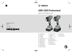 사용 설명서 보쉬 GDX 18V-180 임팩트 렌치