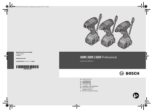 说明书 博世 GDX 14.4V-LI 冲击起子构