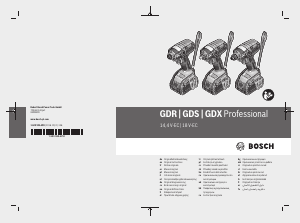 Посібник Bosch GDX 18V-EC Гайкокрут