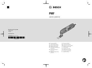 Priročnik Bosch PMF 220 CE Večdelno orodje